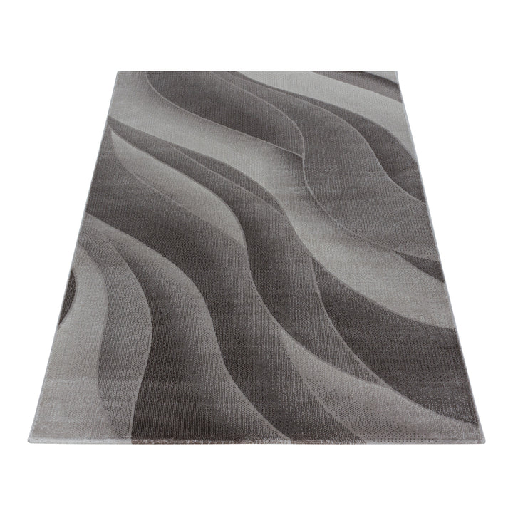 Moquette à poils ras RICA tapis design de salon soft touch waves