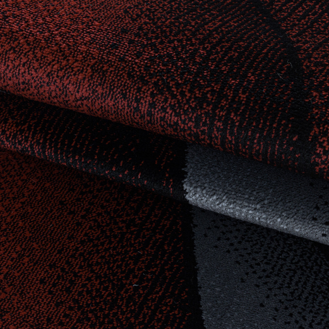 Teppich Läufer Set RICA Schlafzimmer Kurzflor Bettumrandung 3 Teile Dreieck