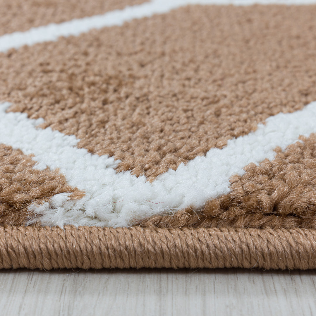 Teppich Läufer Set POWER Schlafzimmer Kurzflor Bettumrandung 3 Teile