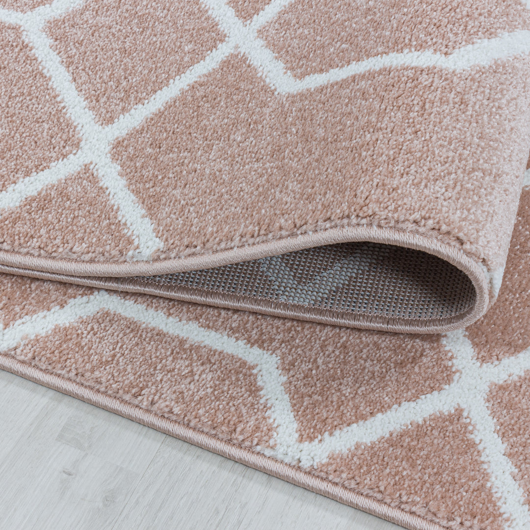 Teppich Läufer Set POWER Schlafzimmer Kurzflor Bettumrandung 3 Teile