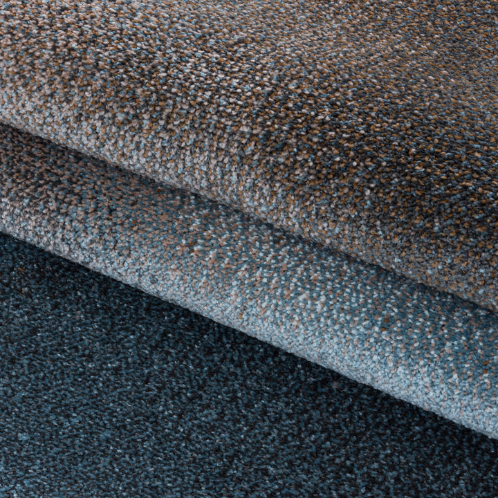 Teppich Läufer Set POWER Schlafzimmer Kurzflor Bettumrandung 3 Teile Schatten