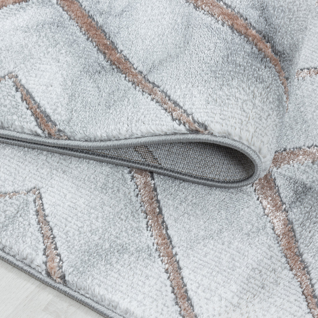 Teppich Läufer Set OXIA Schlafzimmer Kurzflor Bettumrandung 3 Teile