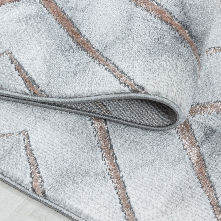 Teppich Läufer Set OXIA Schlafzimmer Kurzflor Bettumrandung 3 Teile