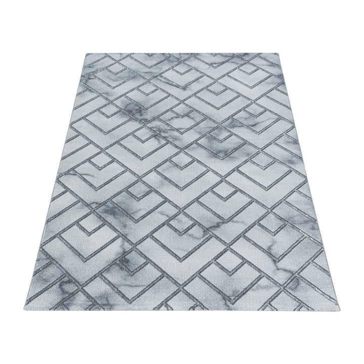 Short Pile Carpet OXIA Living Room Design Carpet Marbled Lines