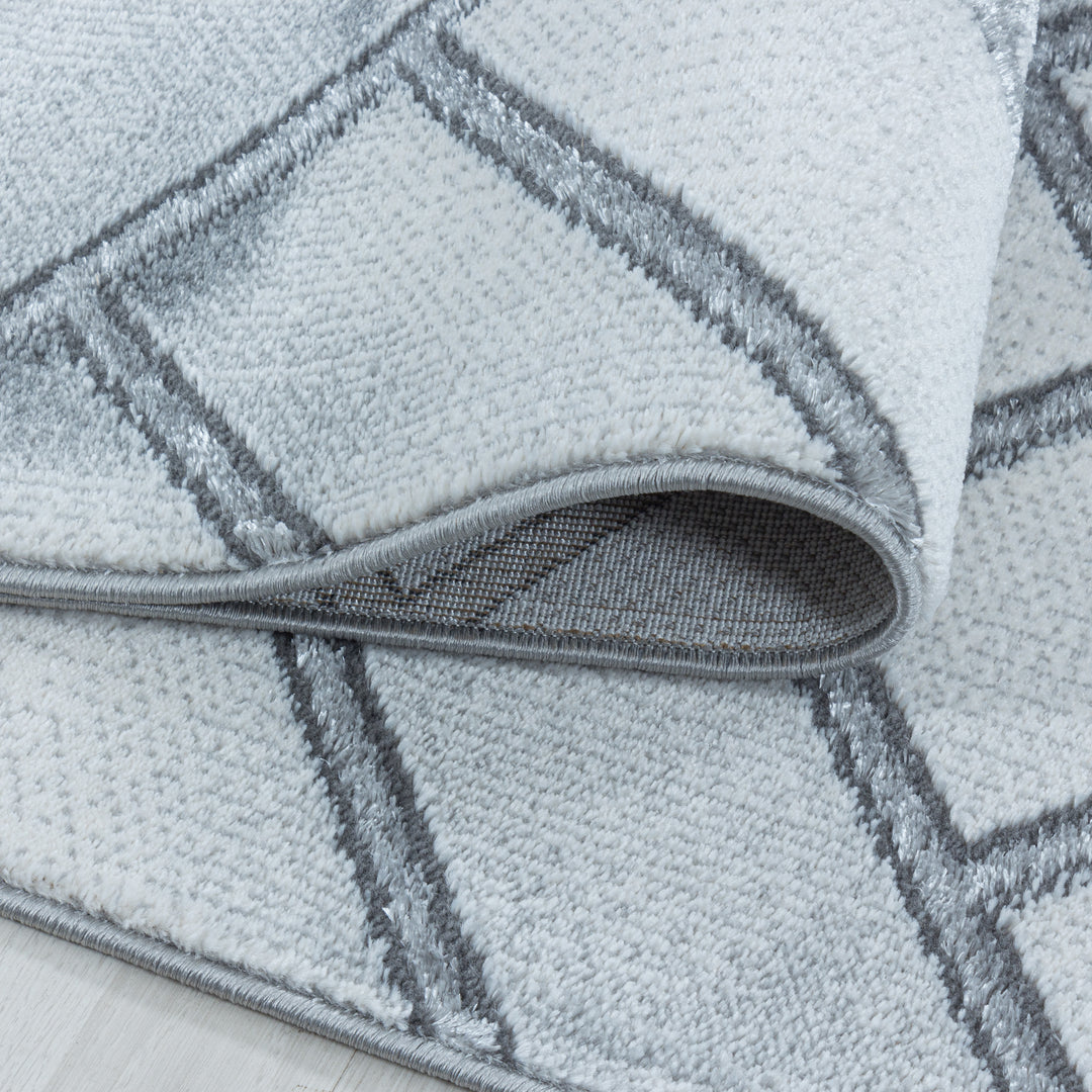 Teppich Läufer Set OXIA Schlafzimmer Kurzflor Bettumrandung 3 Teile