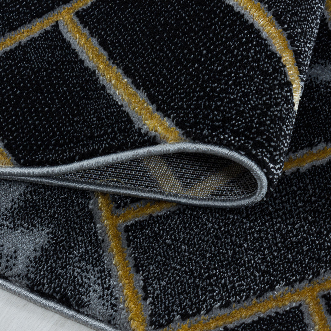 Teppich Läufer Set OXIA Schlafzimmer Kurzflor Bettumrandung 3 Teile