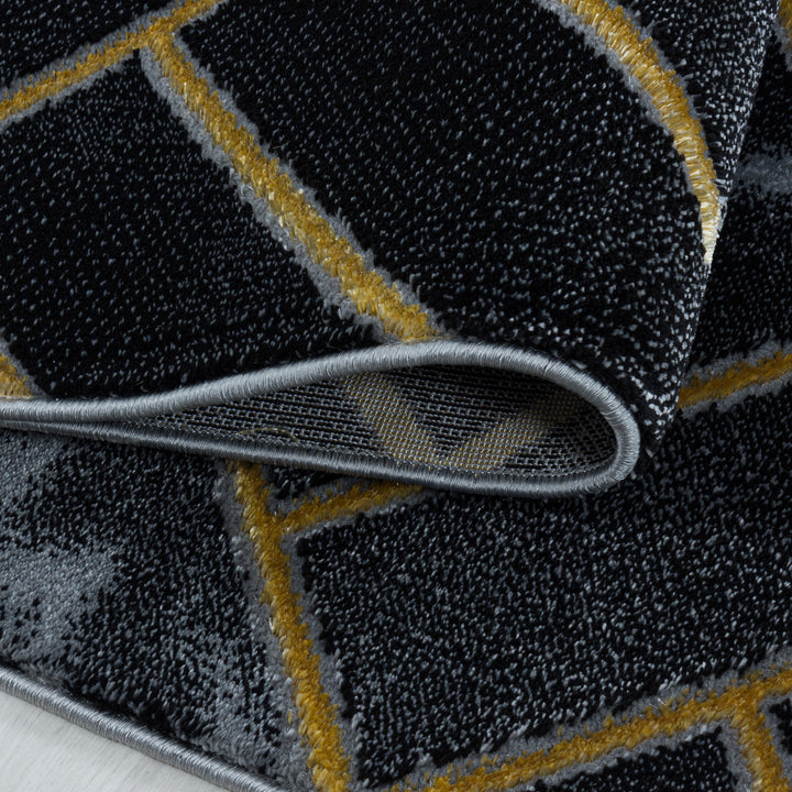 Teppich Läufer Set OXIA Schlafzimmer Kurzflor Bettumrandung 3 Teile