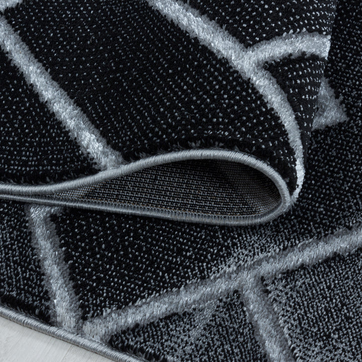 Teppich Läufer Set OXIA Schlafzimmer Kurzflor Bettumrandung 3 Teile