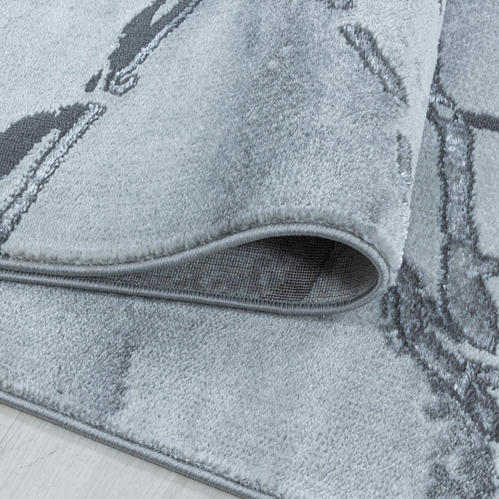 Teppich Läufer Set OXIA Schlafzimmer Kurzflor Bettumrandung 3 Teile