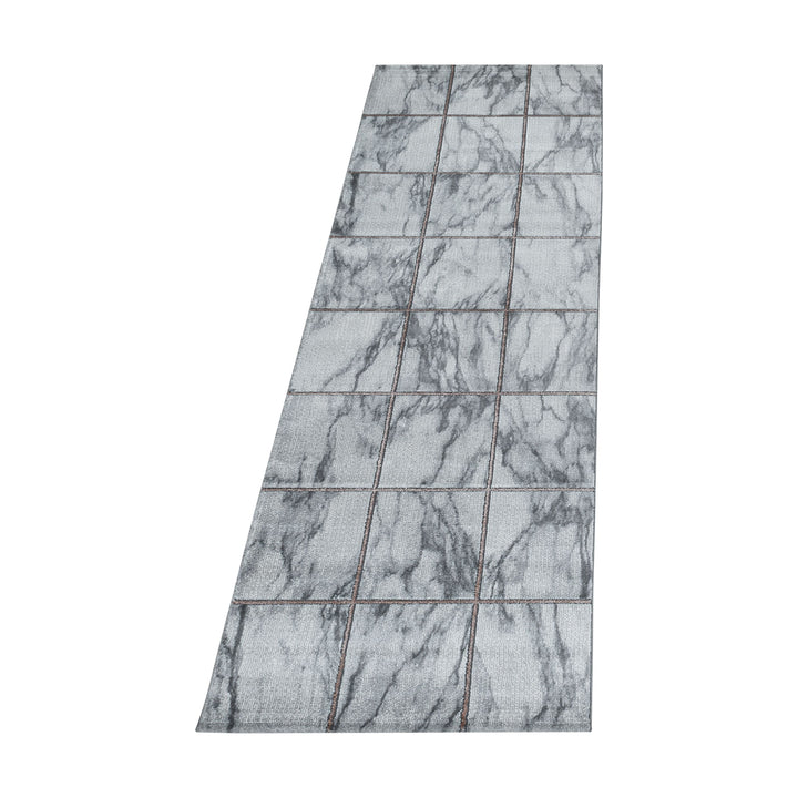 Teppich Läufer Set OXIA Schlafzimmer Kurzflor Bettumrandung 3 Teile