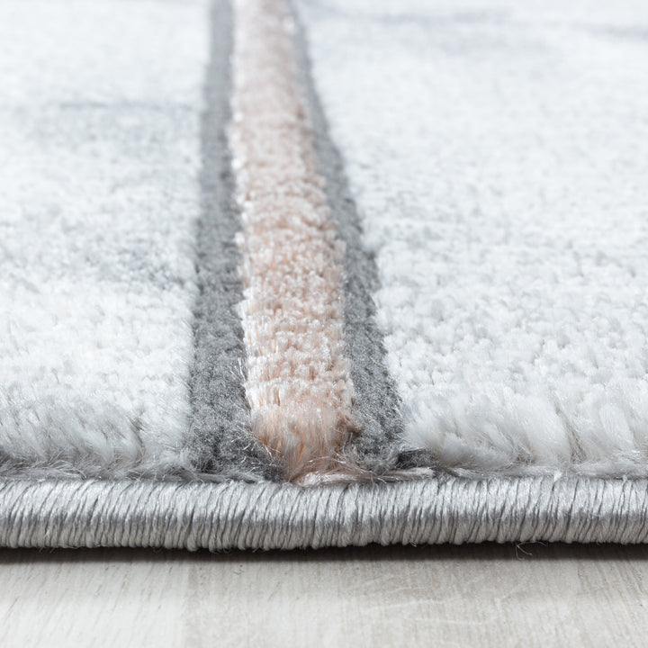 Teppich Läufer Set OXIA Schlafzimmer Kurzflor Bettumrandung 3 Teile