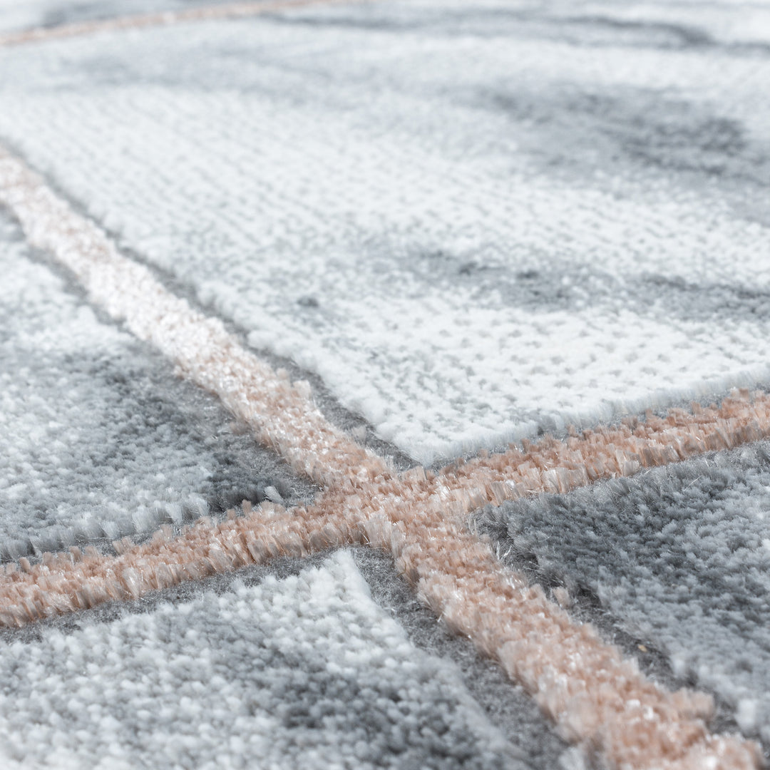 Teppich Läufer Set OXIA Schlafzimmer Kurzflor Bettumrandung 3 Teile