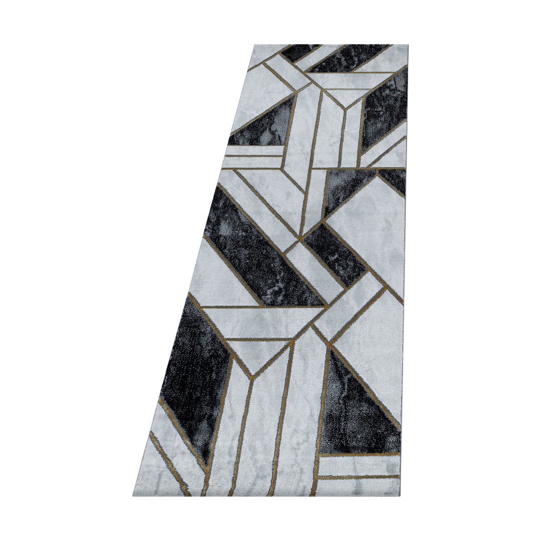 Teppich Läufer Set OXIA Schlafzimmer Kurzflor Bettumrandung 3 Teile