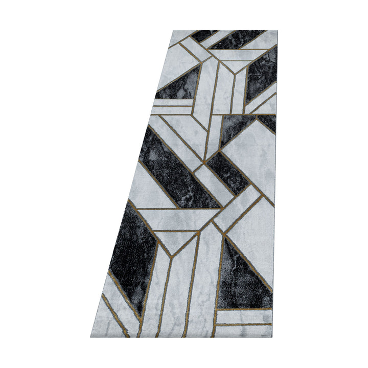 Teppich Läufer Set OXIA Schlafzimmer Kurzflor Bettumrandung 3 Teile