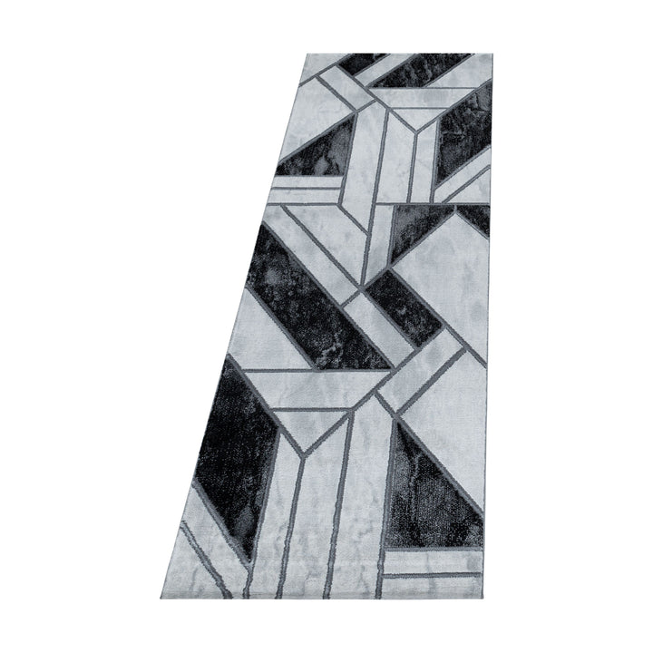 Teppich Läufer Set OXIA Schlafzimmer Kurzflor Bettumrandung 3 Teile