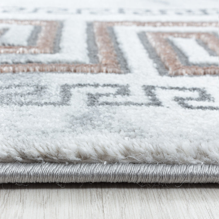 Teppich Läufer Set OXIA Schlafzimmer Kurzflor Bettumrandung 3 Teile