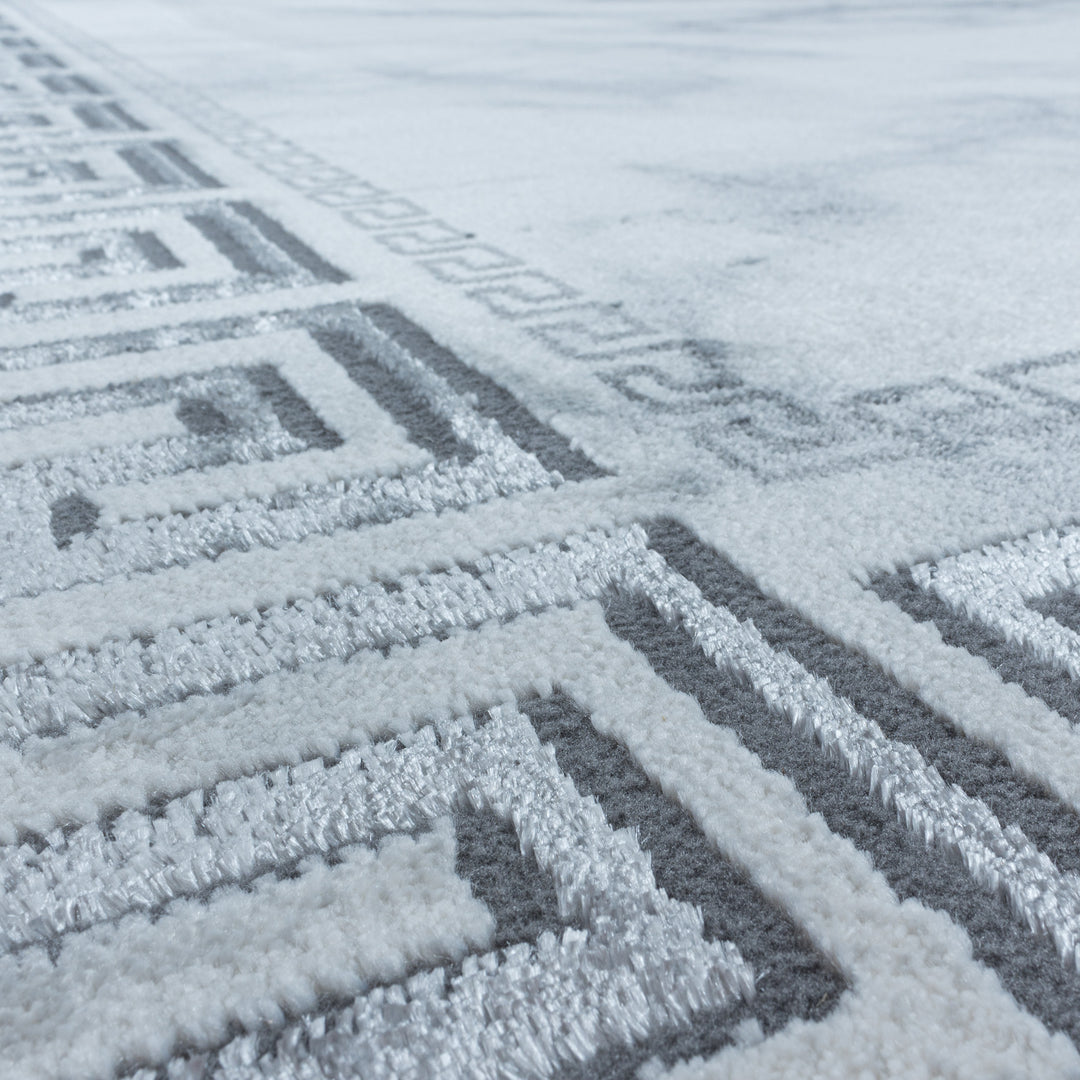 Teppich Läufer Set OXIA Schlafzimmer Kurzflor Bettumrandung 3 Teile