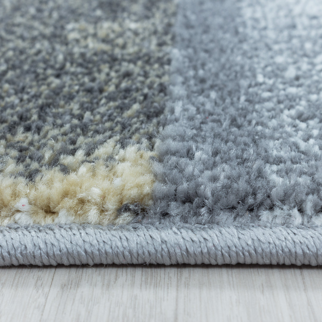 Teppich Läufer Set TARIO Schlafzimmer Kurzflor Bettumrandung 3 Teile