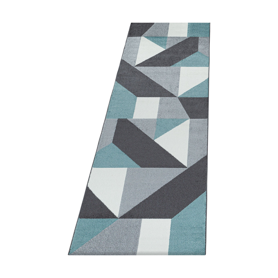 Teppich Läufer Set TARIO Schlafzimmer Kurzflor Bettumrandung 3 Teile