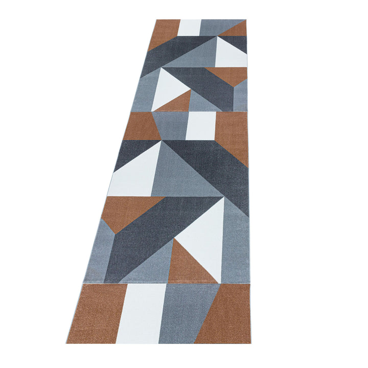 Teppich Läufer Set TARIO Schlafzimmer Kurzflor Bettumrandung 3 Teile