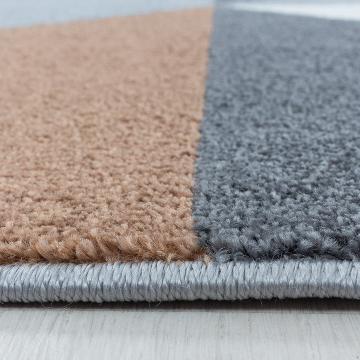 Teppich Läufer Set TARIO Schlafzimmer Kurzflor Bettumrandung 3 Teile