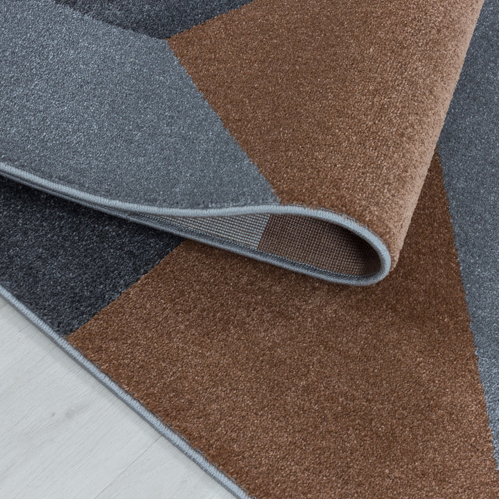 Kurzflor Teppich TARIO Wohnzimmer Design Teppich Geometrisch