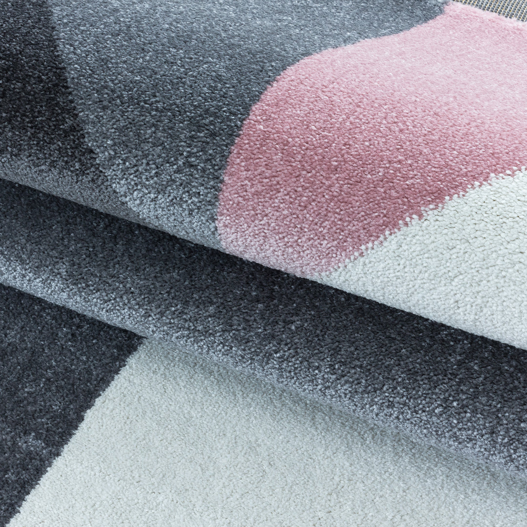 Teppich Läufer Set TARIO Schlafzimmer Kurzflor Bettumrandung 3 Teile