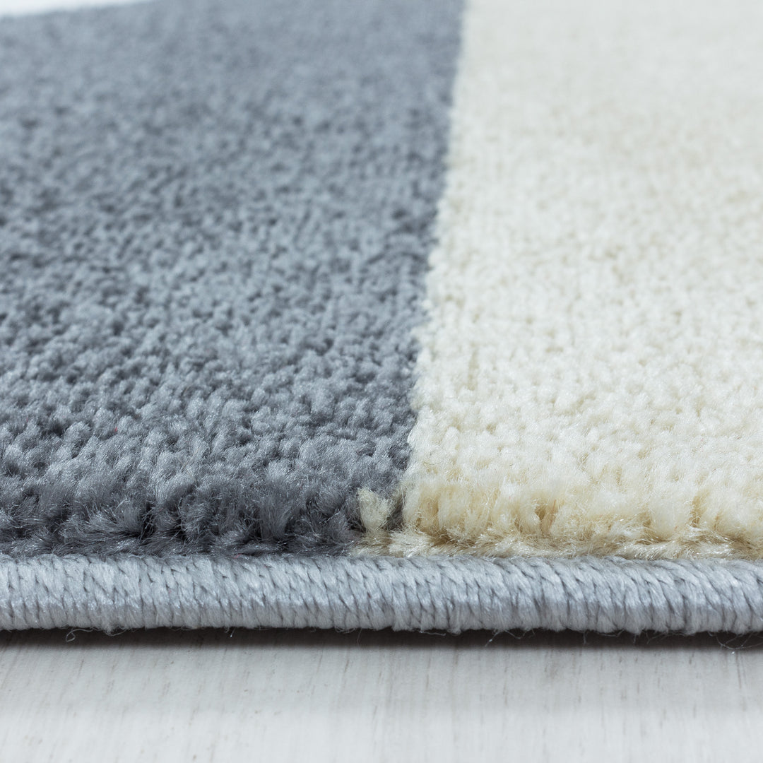 Teppich Läufer Set TARIO Schlafzimmer Kurzflor Bettumrandung 3 Teile