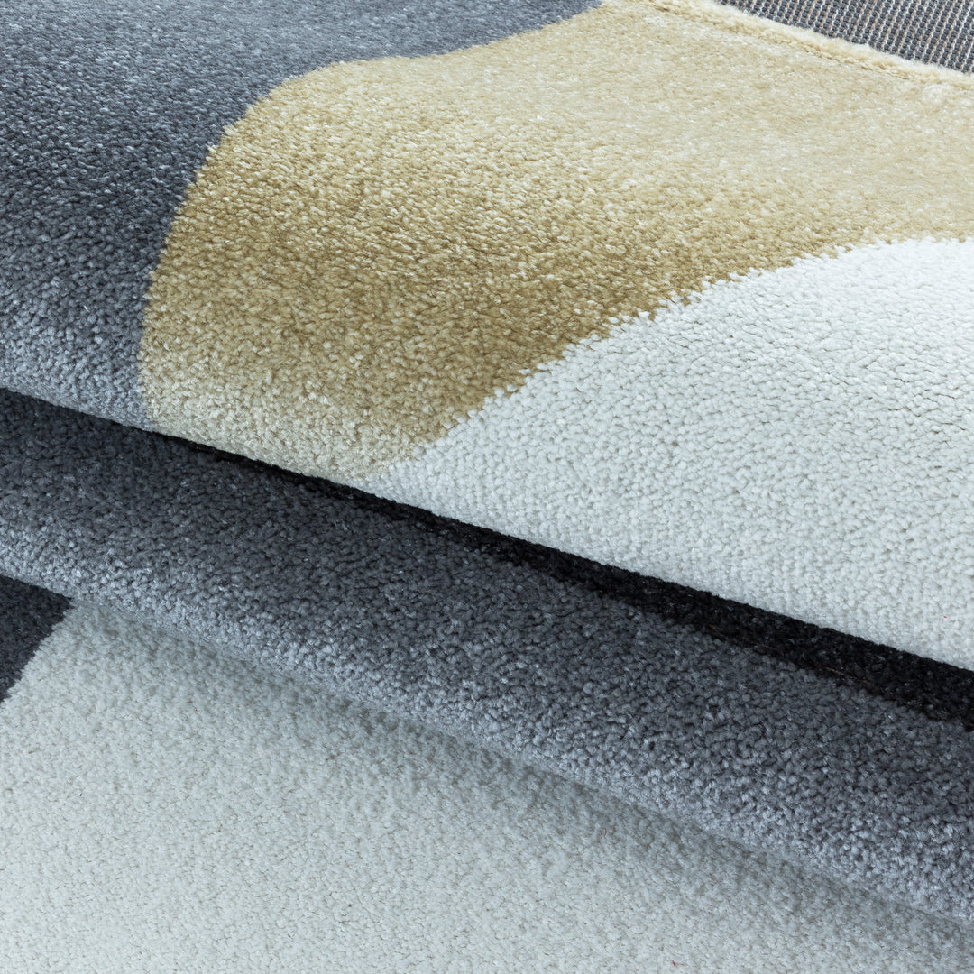 Teppich Läufer Set TARIO Schlafzimmer Kurzflor Bettumrandung 3 Teile