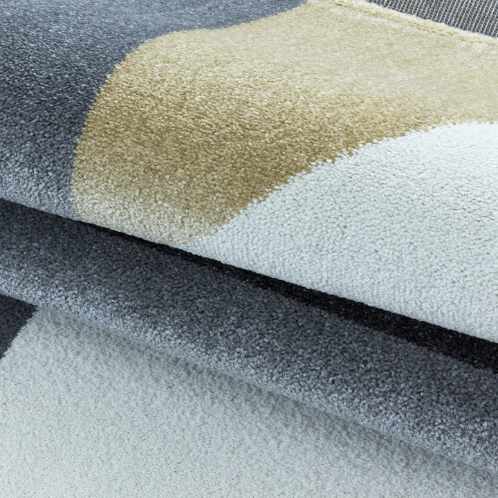 Teppich Läufer Set TARIO Schlafzimmer Kurzflor Bettumrandung 3 Teile