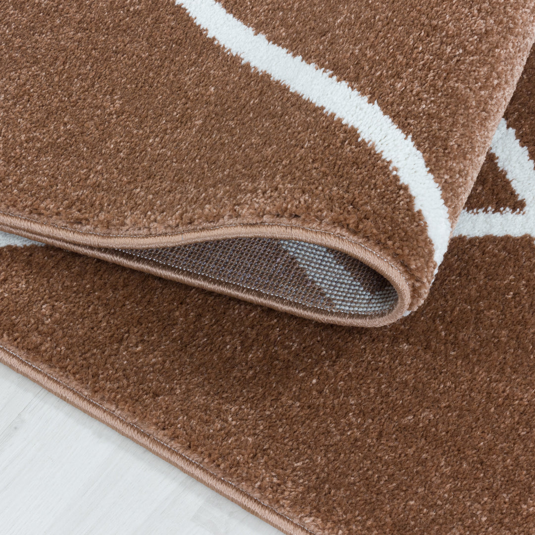 Teppich Läufer Set IROH Schlafzimmer Kurzflor Bettumrandung 3 Teile