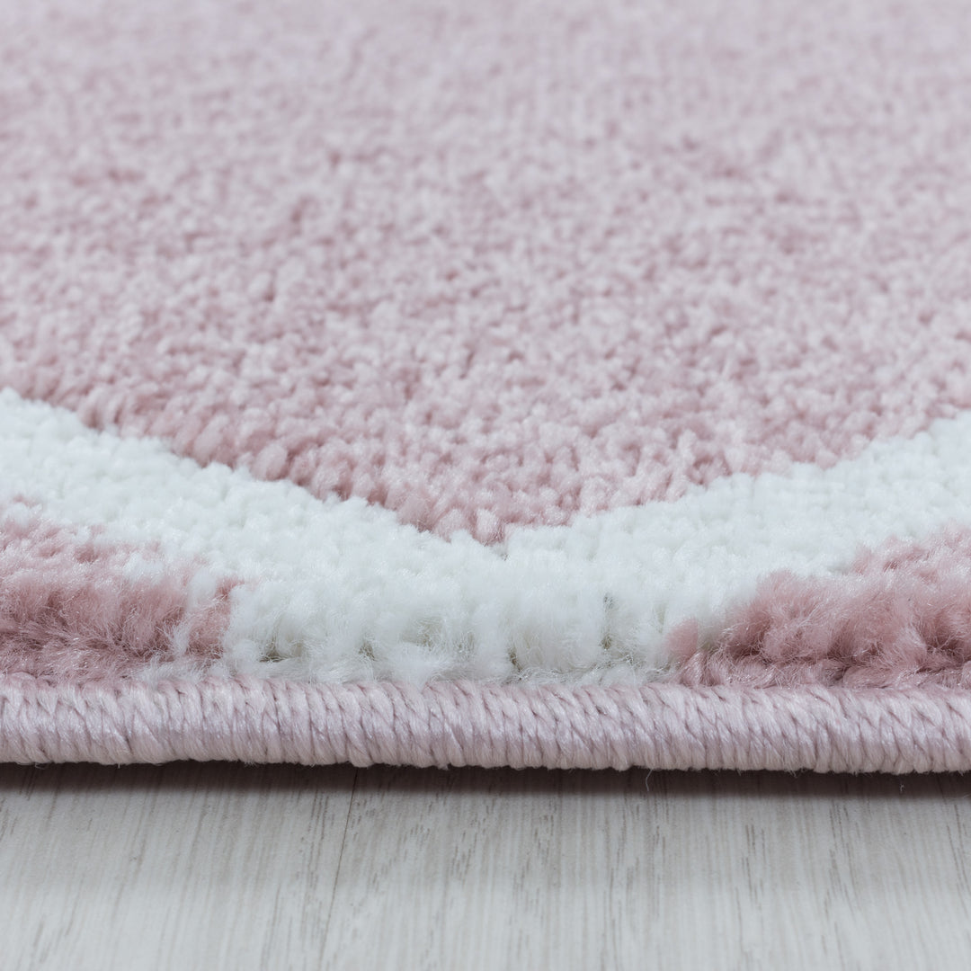 Teppich Läufer Set IROH Schlafzimmer Kurzflor Bettumrandung 3 Teile