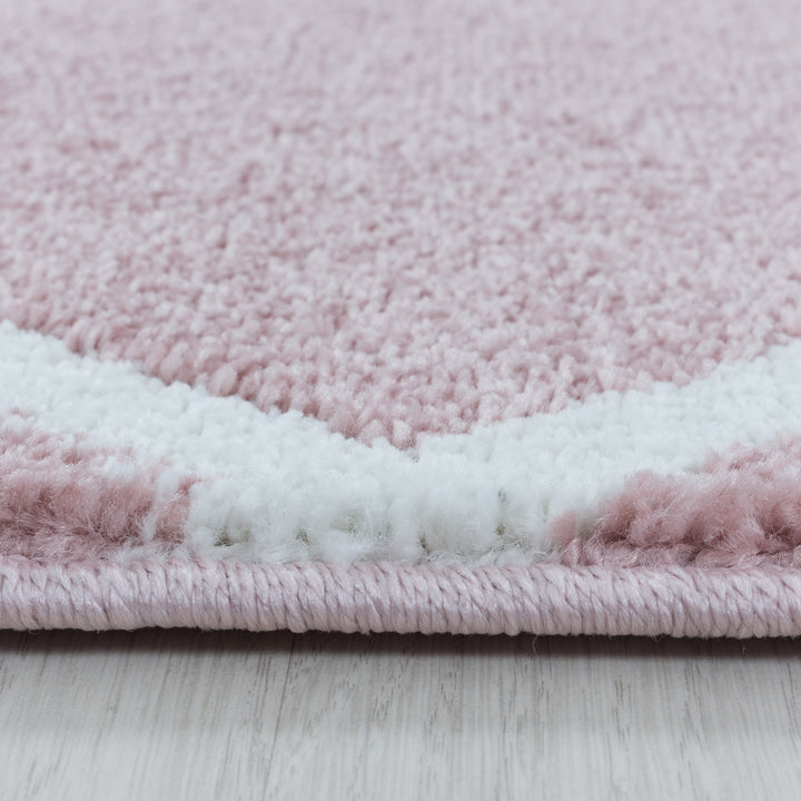 Teppich Läufer Set IROH Schlafzimmer Kurzflor Bettumrandung 3 Teile