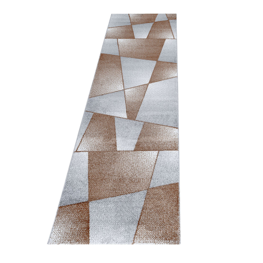 Teppich Läufer Set IROH Schlafzimmer Kurzflor Bettumrandung 3 Teile