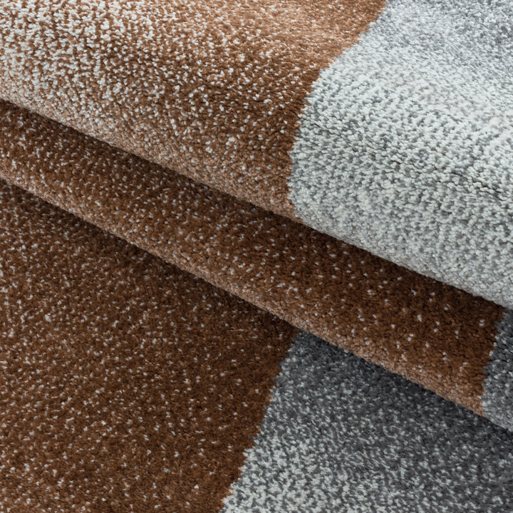 Teppich Läufer Set IROH Schlafzimmer Kurzflor Bettumrandung 3 Teile