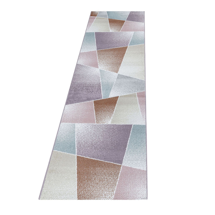 Teppich Läufer Set IROH Schlafzimmer Kurzflor Bettumrandung 3 Teile