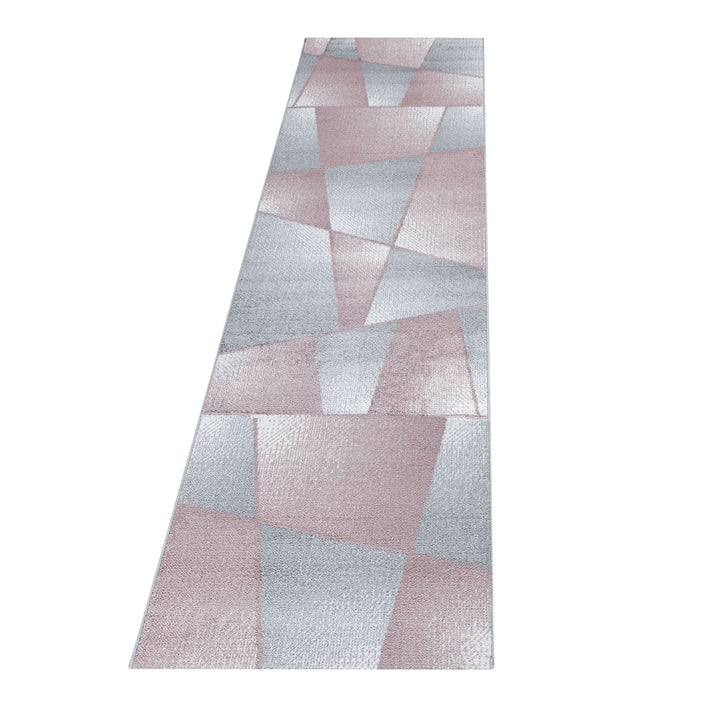 Teppich Läufer Set IROH Schlafzimmer Kurzflor Bettumrandung 3 Teile