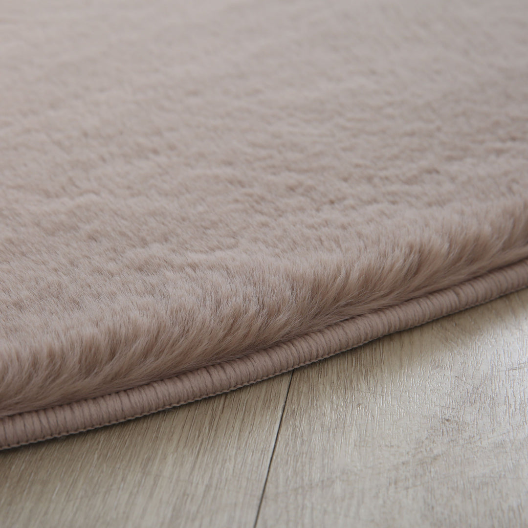 SIMPEX Rabbit Hochflor Teppich Flauschig Weich Kunstfell Fellteppich Einfarbig in vielen Größen als Teppich oder Läufer für Wohnzimmer Schlafzimmer Esszimmer Flur Rund und Rechteckig