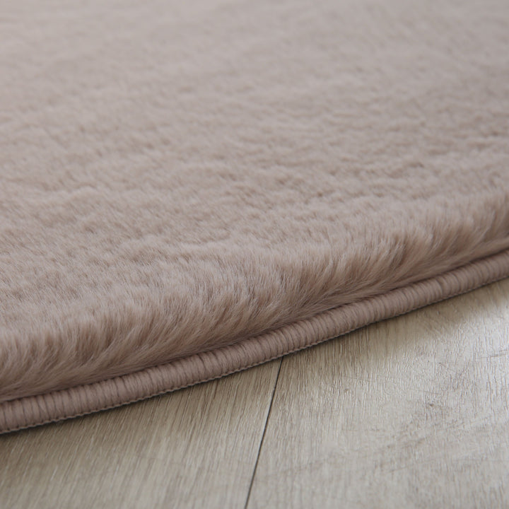 SIMPEX Rabbit Hochflor Teppich Flauschig Weich Kunstfell Fellteppich Einfarbig in vielen Größen als Teppich oder Läufer für Wohnzimmer Schlafzimmer Esszimmer Flur Rund und Rechteckig