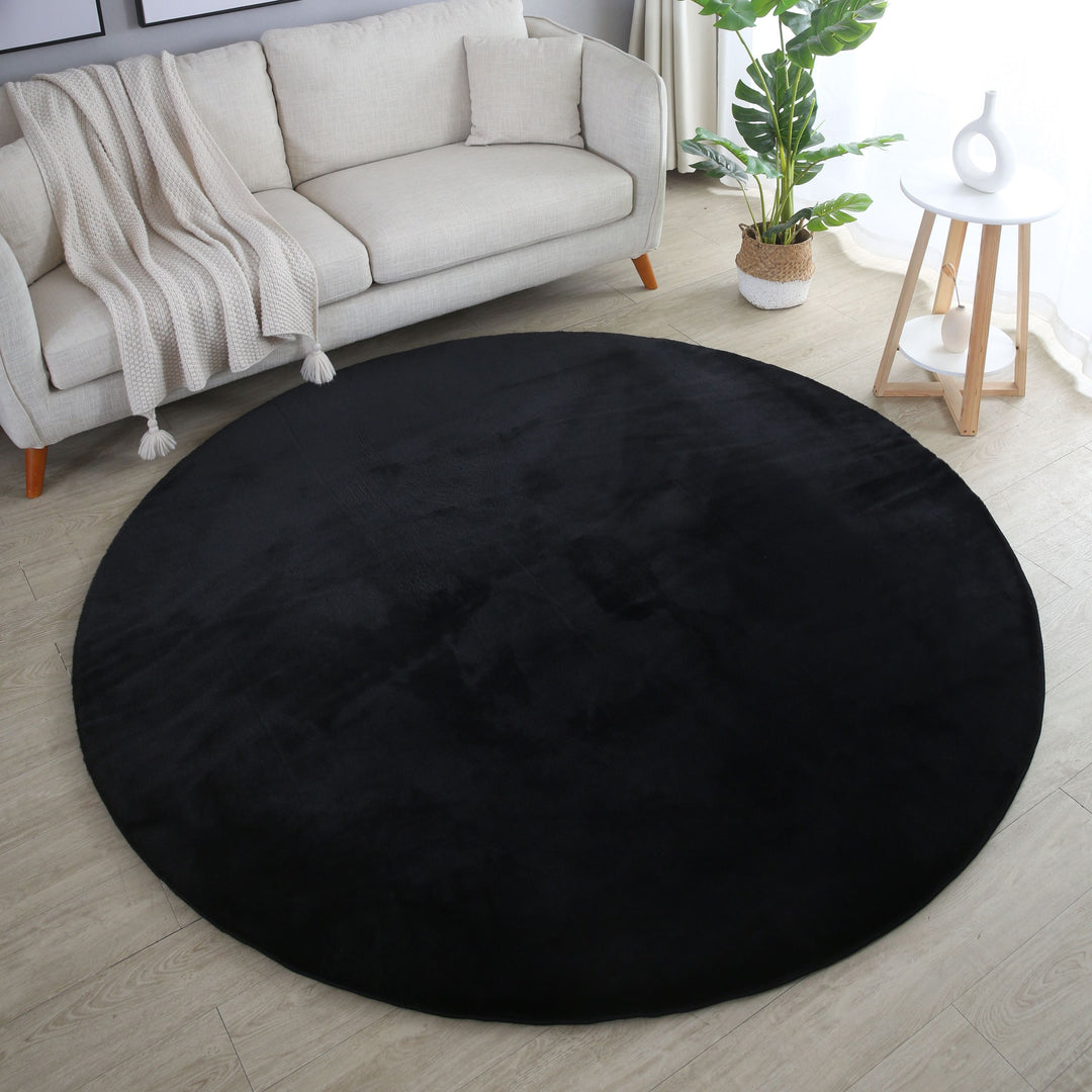 SIMPEX Rabbit Hochflor Teppich Flauschig Weich Kunstfell Fellteppich Einfarbig in vielen Größen als Teppich oder Läufer für Wohnzimmer Schlafzimmer Esszimmer Flur Rund und Rechteckig