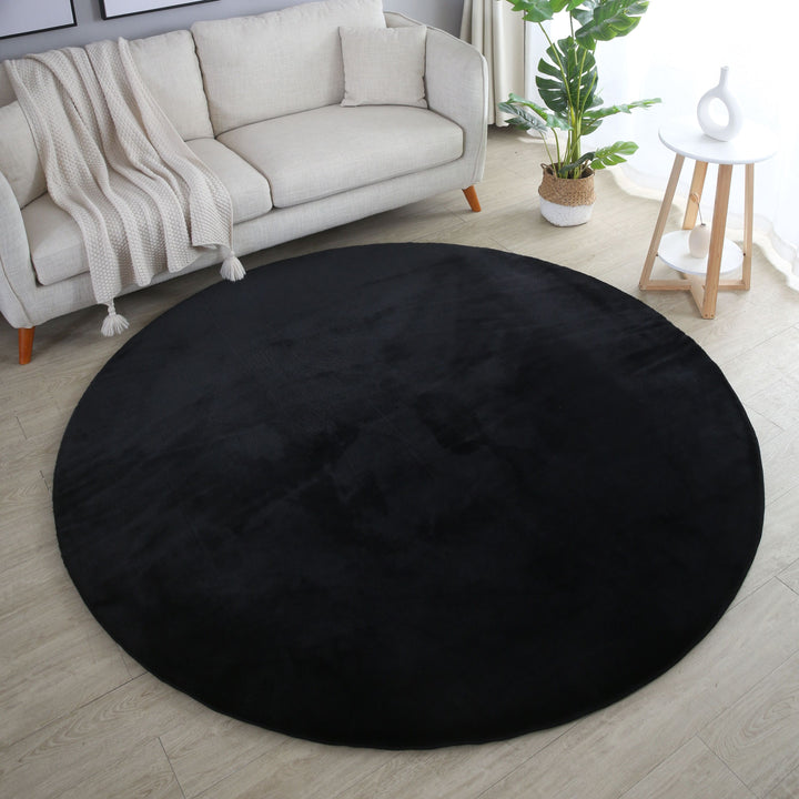 SIMPEX Rabbit Hochflor Teppich Flauschig Weich Kunstfell Fellteppich Einfarbig in vielen Größen als Teppich oder Läufer für Wohnzimmer Schlafzimmer Esszimmer Flur Rund und Rechteckig