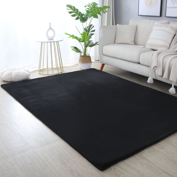 SIMPEX Rabbit Hochflor Teppich Flauschig Weich Kunstfell Fellteppich Einfarbig in vielen Größen als Teppich oder Läufer für Wohnzimmer Schlafzimmer Esszimmer Flur Rund und Rechteckig