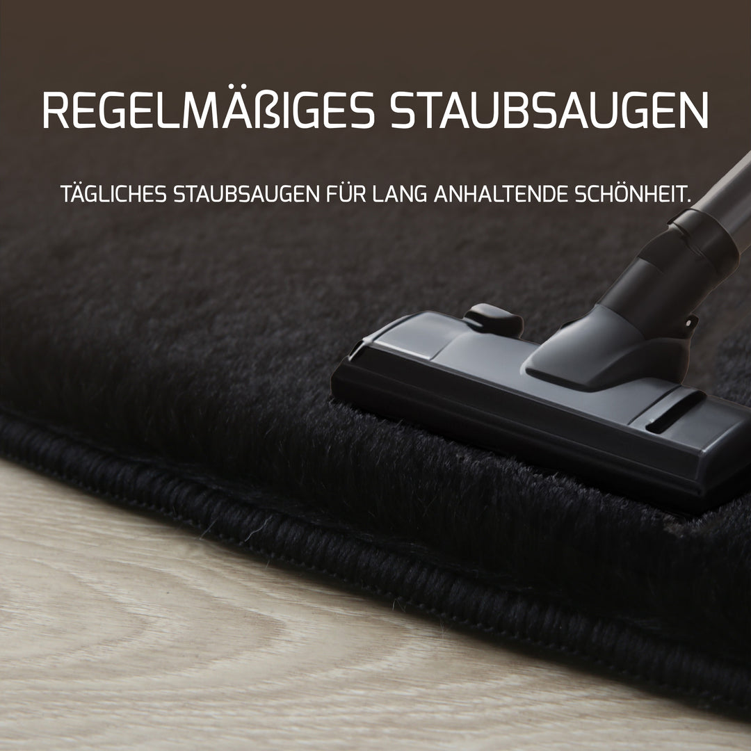 SIMPEX Rabbit Hochflor Teppich Flauschig Weich Kunstfell Fellteppich Einfarbig in vielen Größen als Teppich oder Läufer für Wohnzimmer Schlafzimmer Esszimmer Flur Rund und Rechteckig