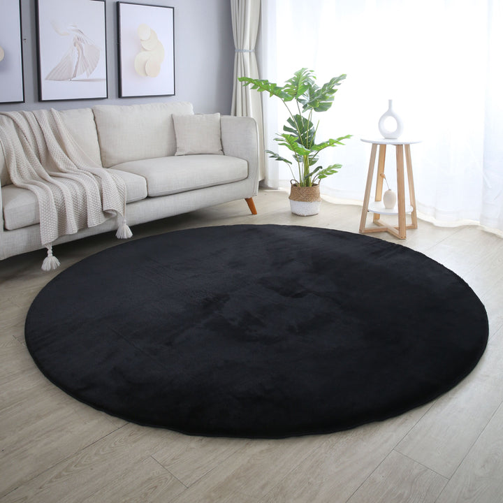 SIMPEX Rabbit Hochflor Teppich Flauschig Weich Kunstfell Fellteppich Einfarbig in vielen Größen als Teppich oder Läufer für Wohnzimmer Schlafzimmer Esszimmer Flur Rund und Rechteckig