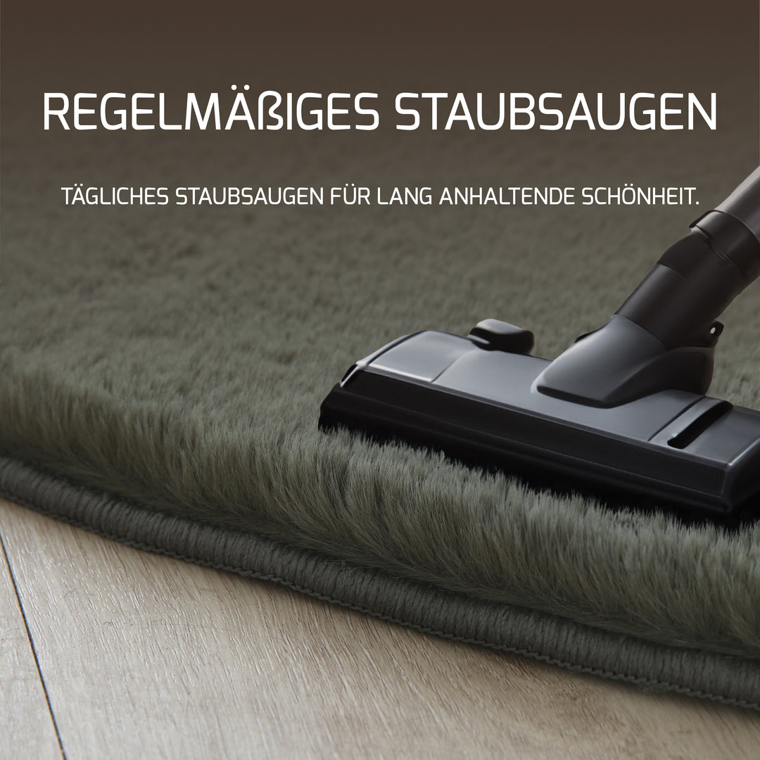 SIMPEX Rabbit Hochflor Teppich Flauschig Weich Kunstfell Fellteppich Einfarbig in vielen Größen als Teppich oder Läufer für Wohnzimmer Schlafzimmer Esszimmer Flur Rund und Rechteckig