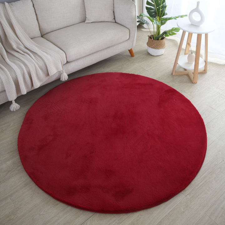 SIMPEX Rabbit Hochflor Teppich Flauschig Weich Kunstfell Fellteppich Einfarbig in vielen Größen als Teppich oder Läufer für Wohnzimmer Schlafzimmer Esszimmer Flur Rund und Rechteckig