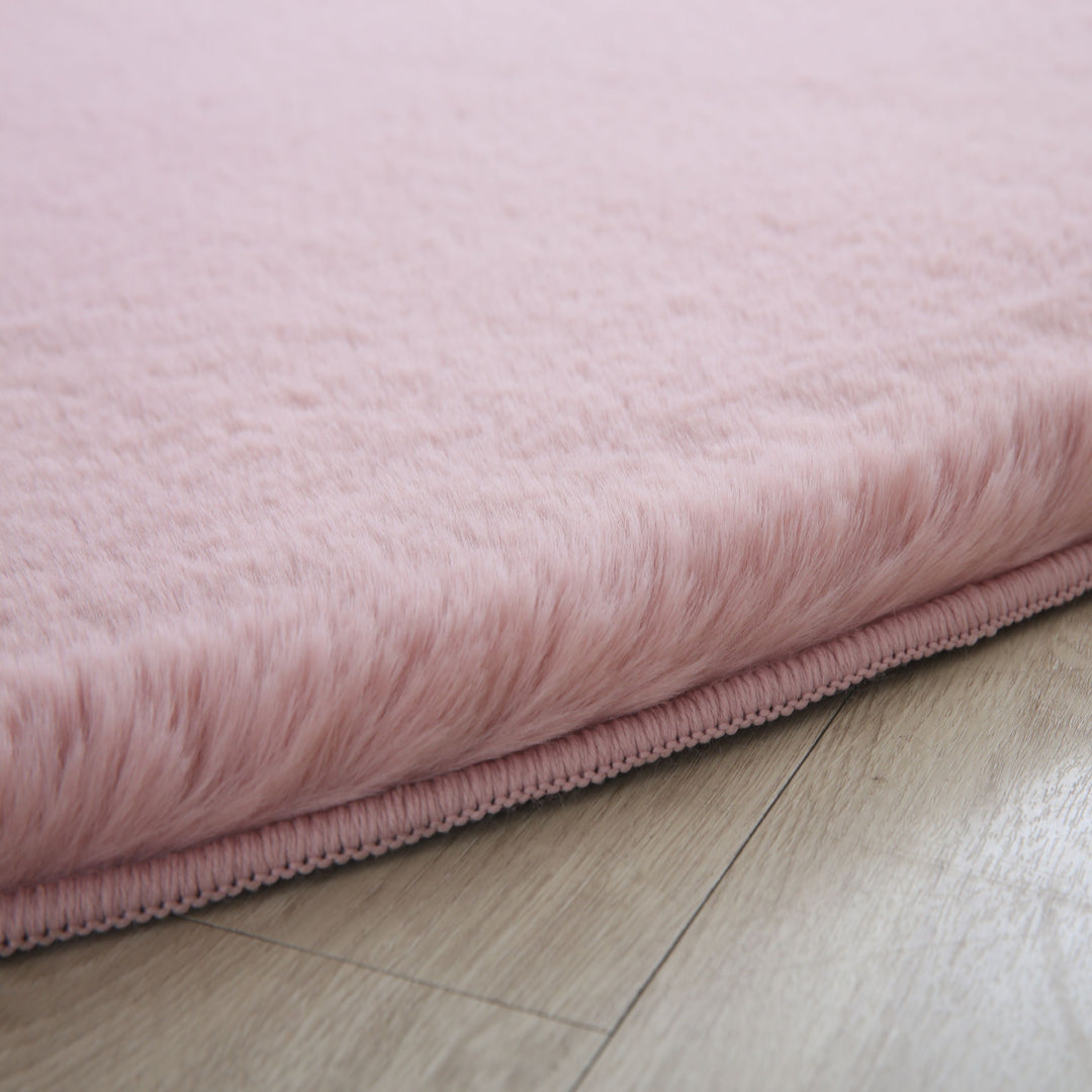 SIMPEX Rabbit Hochflor Teppich Flauschig Weich Kunstfell Fellteppich Einfarbig in vielen Größen als Teppich oder Läufer für Wohnzimmer Schlafzimmer Esszimmer Flur Rund und Rechteckig