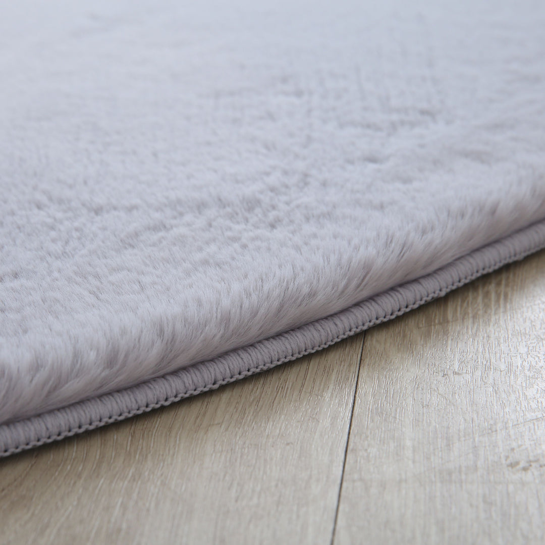 SIMPEX Rabbit Hochflor Teppich Flauschig Weich Kunstfell Fellteppich Einfarbig in vielen Größen als Teppich oder Läufer für Wohnzimmer Schlafzimmer Esszimmer Flur Rund und Rechteckig