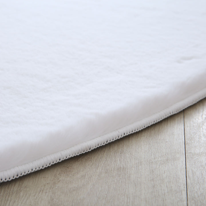 SIMPEX Rabbit Hochflor Teppich Flauschig Weich Kunstfell Fellteppich Einfarbig in vielen Größen als Teppich oder Läufer für Wohnzimmer Schlafzimmer Esszimmer Flur Rund und Rechteckig