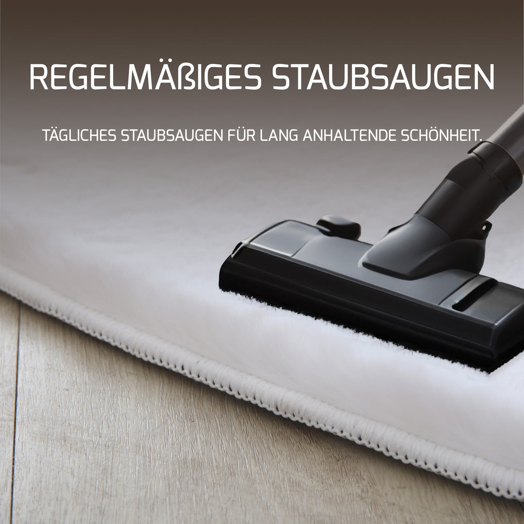 SIMPEX Rabbit Hochflor Teppich Flauschig Weich Kunstfell Fellteppich Einfarbig in vielen Größen als Teppich oder Läufer für Wohnzimmer Schlafzimmer Esszimmer Flur Rund und Rechteckig
